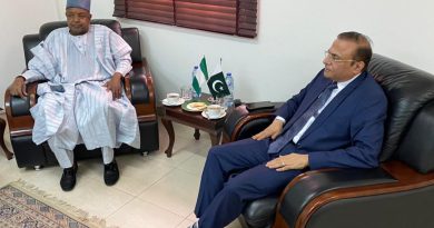 Governor of Kebbi State meeting with the High Commissioner of Pakistan in Nigeria