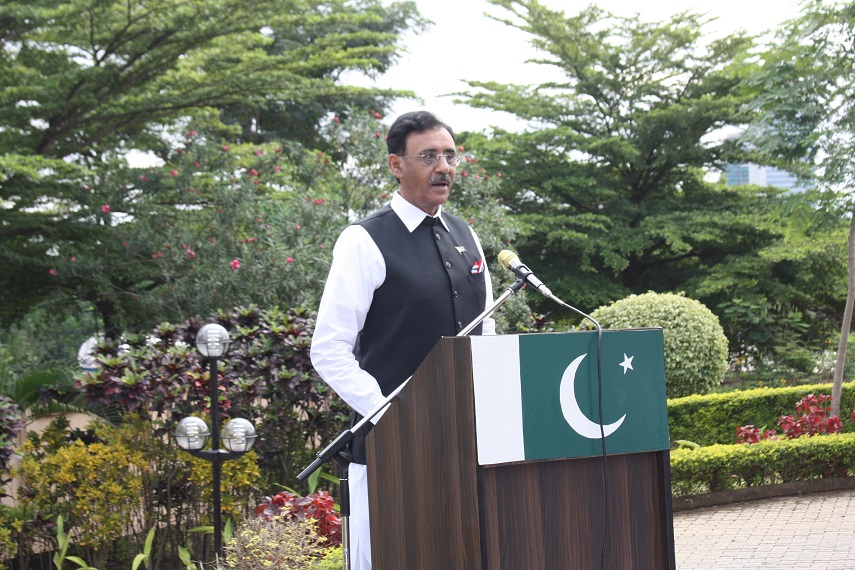 The High Commissioner of Pakistan to Nigeria delivering keynote address